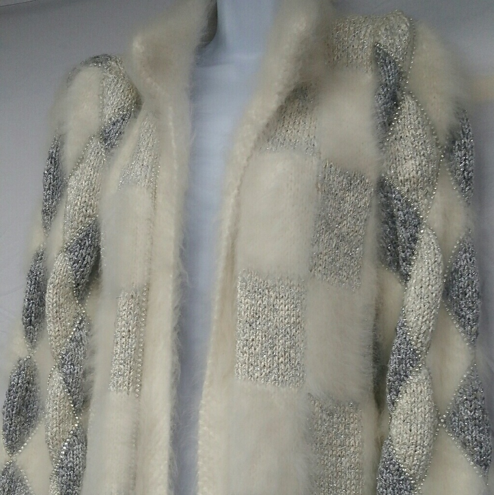 Vintage sweater coat jacket 1970s or 1980s